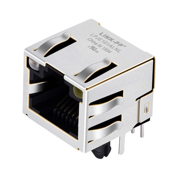 X複数のXRJM-S-01-8-8-9互換 LINK-PP LPJE101ALNL RJ45 1X1 ポートコネクタ（磁気部品内蔵タブなし）緑色＆オレンジ色/黄色 LED