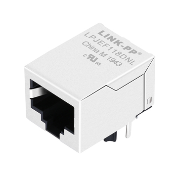 LPJEF118DNL タブダウン LED なし 1 ポート RJ45 コネクタ、統合された磁気なし