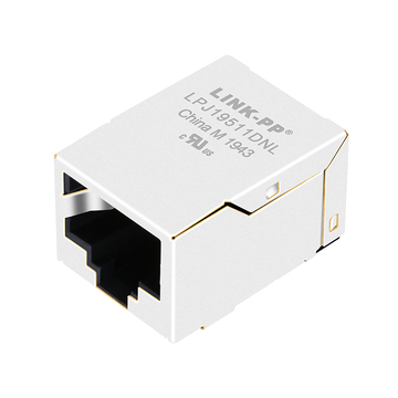 LPJ19511DNL 10/100 Base-T بدون علامة تبويب LED موصل SMT RJ45 المحمي لأسفل