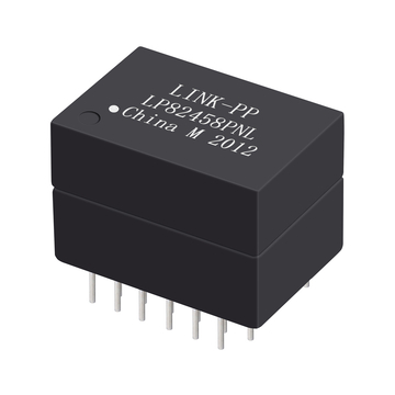 Modules de Magnetics LAN de télécom de Pin du port 82458/100 BASE-T THT 1000 de LP24PNL simple