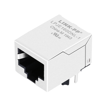 LPJE160DNL-1 タブダウン LED なしシングルポート RJ45 モジュラージャック磁気なし