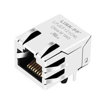 LPJEF121CNL タブアップ LED なし 1X1 ポート RJ45 モジュラージャック、統合された磁気なし