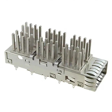 1888631-3 TE QSFP+ Cage 1 x 1 Port مع مشتت حراري 14 جيجابت/ثانية بدون أنبوب ضوئي