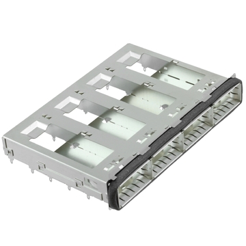 2170288-1 TE QSFP Cage 1 x 4 Port  Press-Fit Through Hole