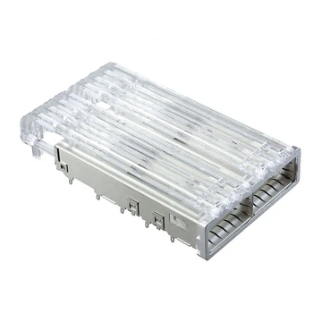 TE 2315050-1 Разъем ZQSFP+ Cage Ganged (1 x 2) со световой трубкой
