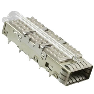 1888972-3 QSFP + قفص مع موصل المشتت الحراري موصلات AMP للاتصال TE Press-Fit