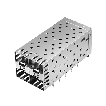 LINK-PP LP22AC01201 REVB SFP 2x2 Cage Connector Press-Fit With Inner Light Pipe