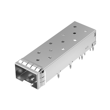 LP11BC01000 SFP+ 1x1 ケージ圧入、EMI スプリングフィンガー付き