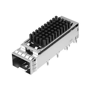 LINK-PP LP11BC02050 SFP+ 1x1 ケージ、ヒートシンク付き、プレスフィットスルーホール、直角
