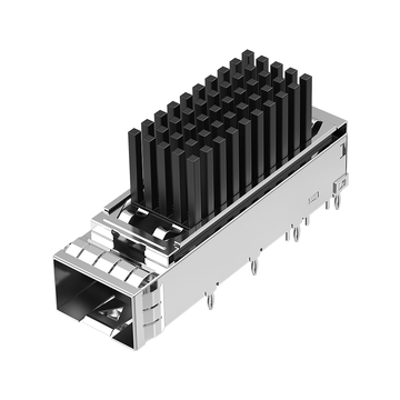 LP11BC02060 SFP+ 1x1 ケージ、ヒートシンク圧入付き