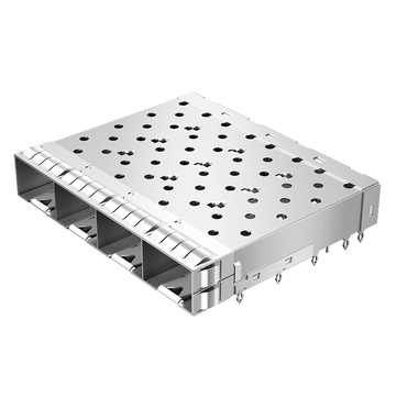 LINK-PP LP14BC01000C SFP+ 1x4 ケージ プレスフィット EMI スプリングフィンガー付き