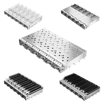 Compatibile con Pulse SFPPCAGE010-L LINK-PP Gabbia e connettore SFP+ 1x6 porte con guida di luce