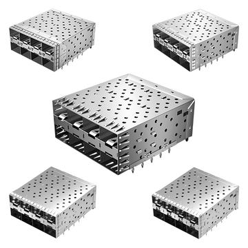 LINK-PP LP24A602001 2x4 SFP Cage&Connector With EMI Spring Finger