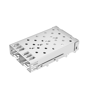 متوافق مع أمفينول U77-A2110-2001 LINK-PP قفص LP12AC02000B SFP 1x2 مع إصبع زنبركي EMI