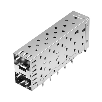 LINK-PP LP21AC02003 SFP 2x1 Cage Connector Press-Fit With EMI Spring Finger