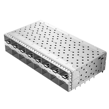 LINK-PP LP28AC01001 2x8 SFP Cage Connector With EMI Spring Finger