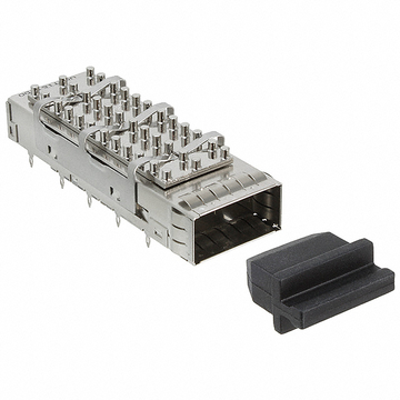 متوافق مع Amphenol U90-T161-1D0A LINK-PP LP11DC01030 QSFP+ قفص 1x1 مع مشتت حراري ونابض EMI
