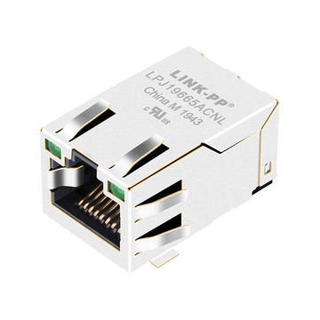LPJ19665ACNL 10/100 Base-T Tab Up أخضر / أخضر Led STM موصل RJ45 متكامل