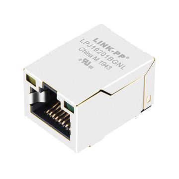 LPJ19201BGNL 10/100 Base-T SMD RJ45 Pcb مغناطيسات جاك تبويب أصفر / أخضر LED