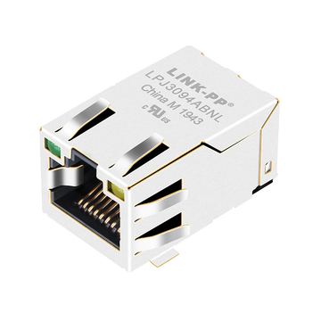 LPJ3094ABNL 10/100 Base-T Tab Up أخضر / أصفر Led SMD RJ45 مقبس مغناطيسي متكامل