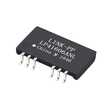 Modules de transformateur de télécommunications Ethernet à profil bas du port LP41606ANL 10/100 BASE-T 12 broches