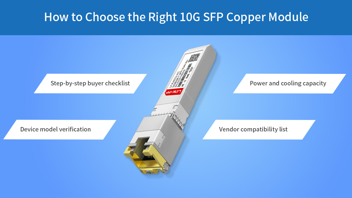 how to choose 10g sfp copper
