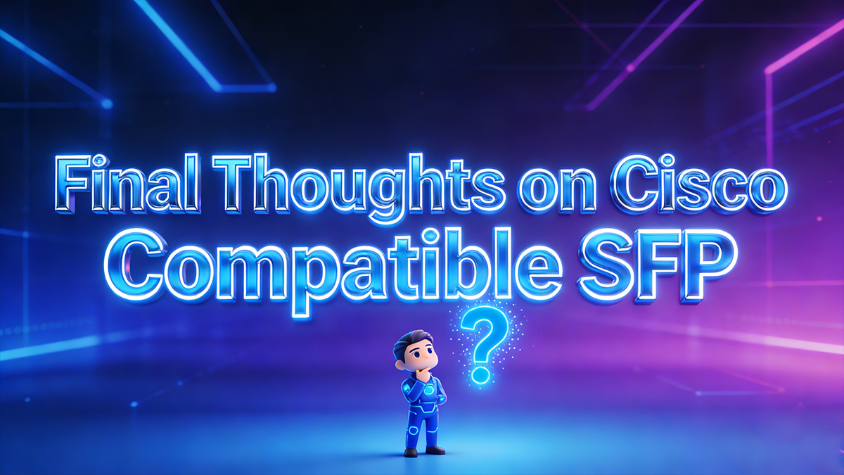 Final Thoughts on Cisco Compatible SFP