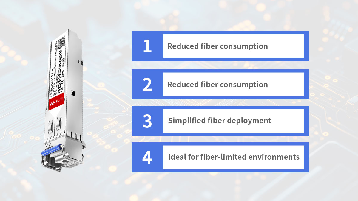 advantage of bidi sfp module