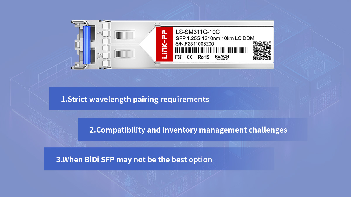 limitation of bidi sfp module