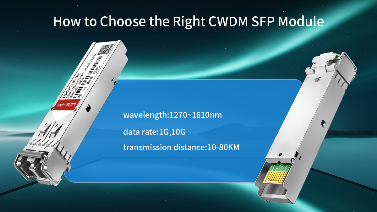 how to choose right cwdm sfp module