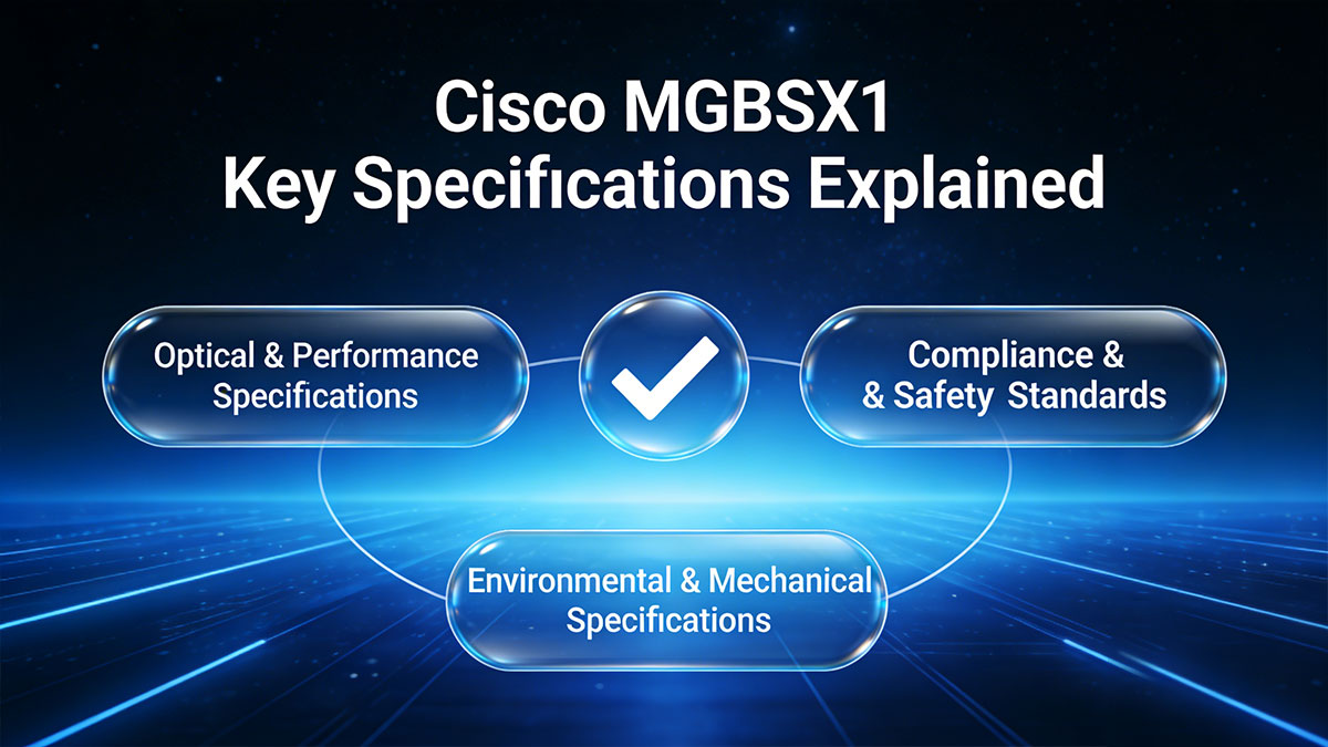 Key Specifications of Cisco MGBSX1 SFP