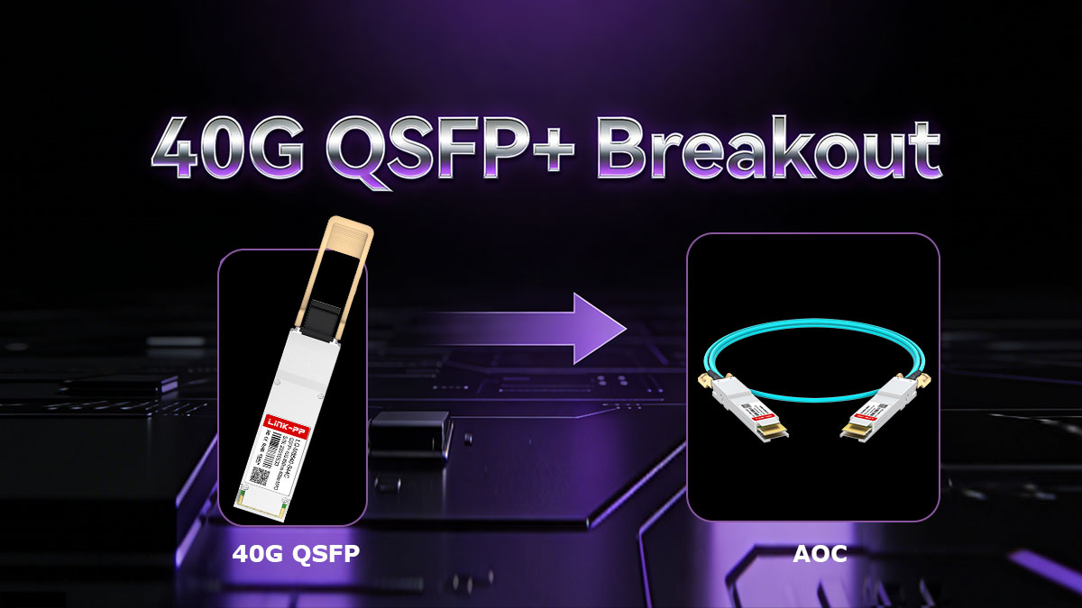 40G QSFP+ AOC & DAC Breakout