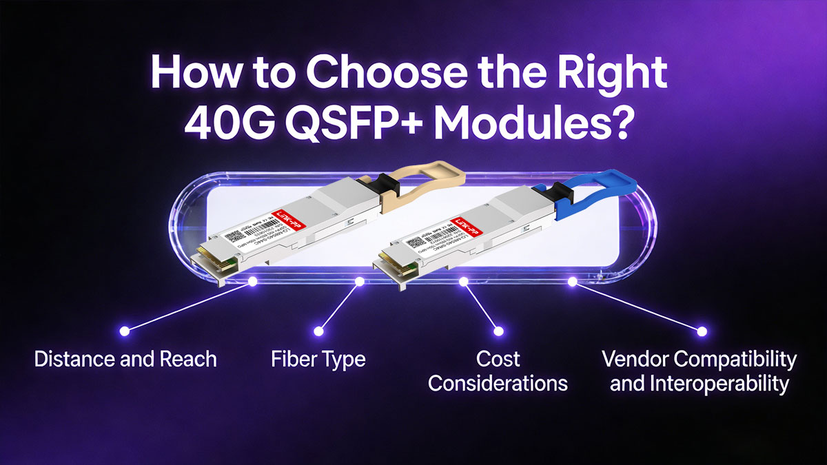 How to Choose the Right 40G QSFP+ Modules