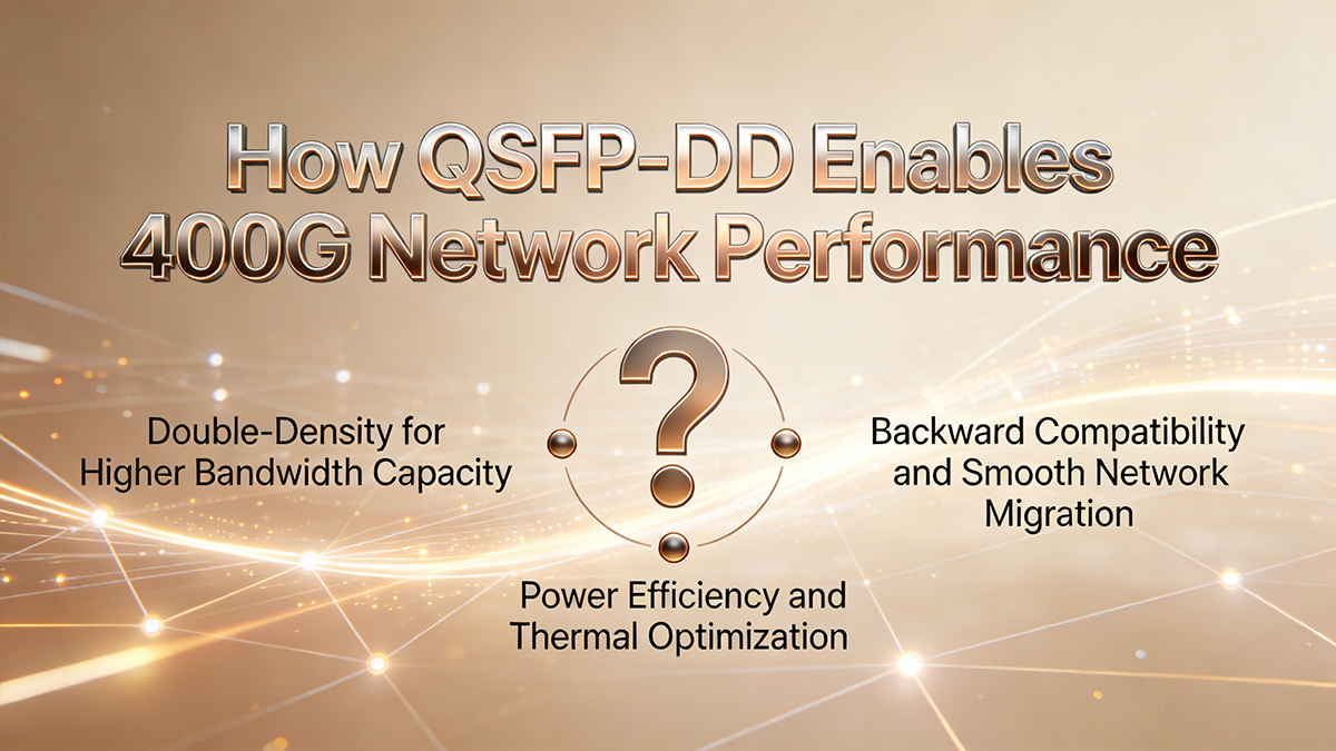 How QSFP-DD Enables 400G Network Performance