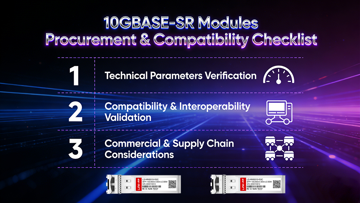 10GBASE-SR Modules Procurement & Compatibility Checklist