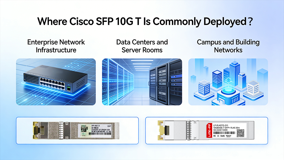 Where Cisco SFP 10G T Is Commonly Deployed