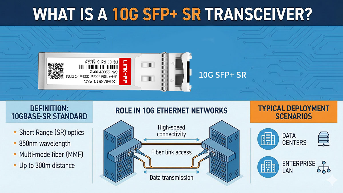 What Is a 10G SFP+ SR Transceiver?