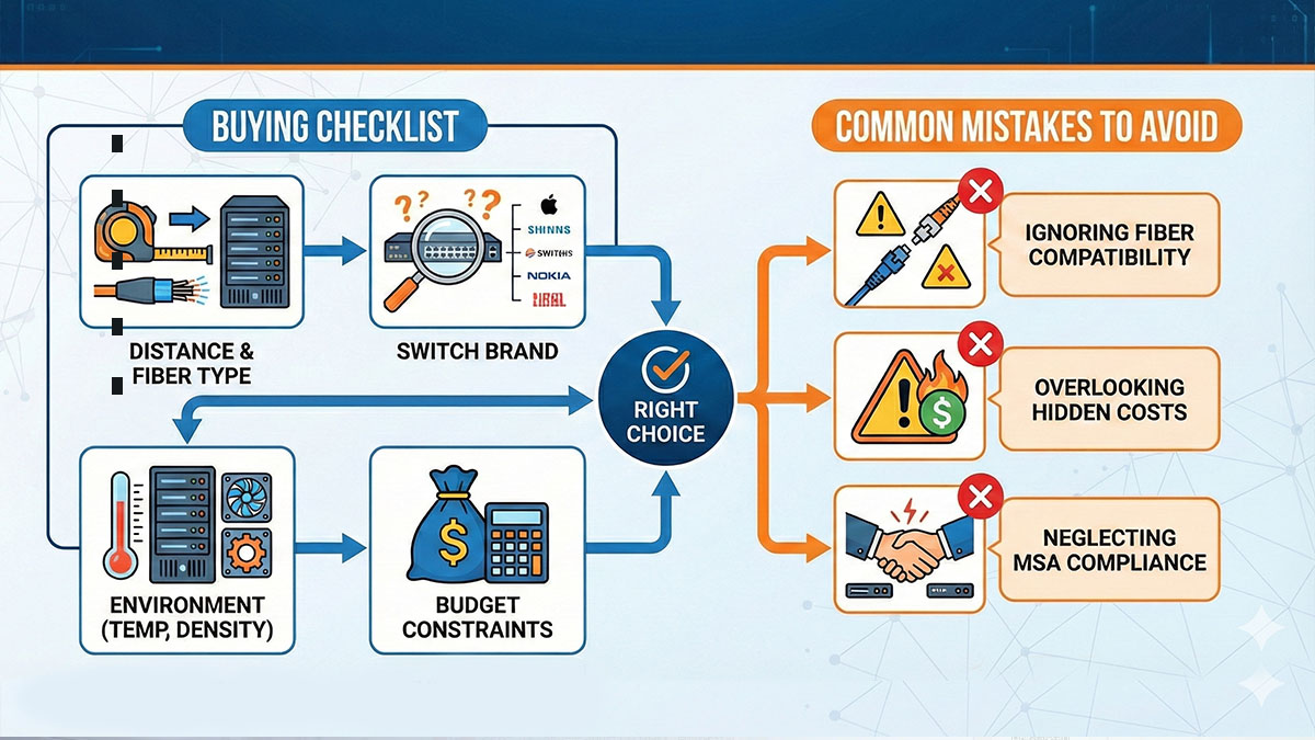 How to Choose the Right 10G SFP+ SR