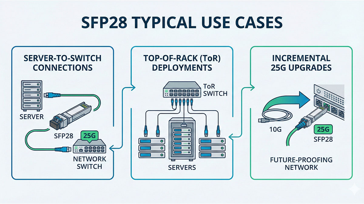Typical Use Cases for SFP28