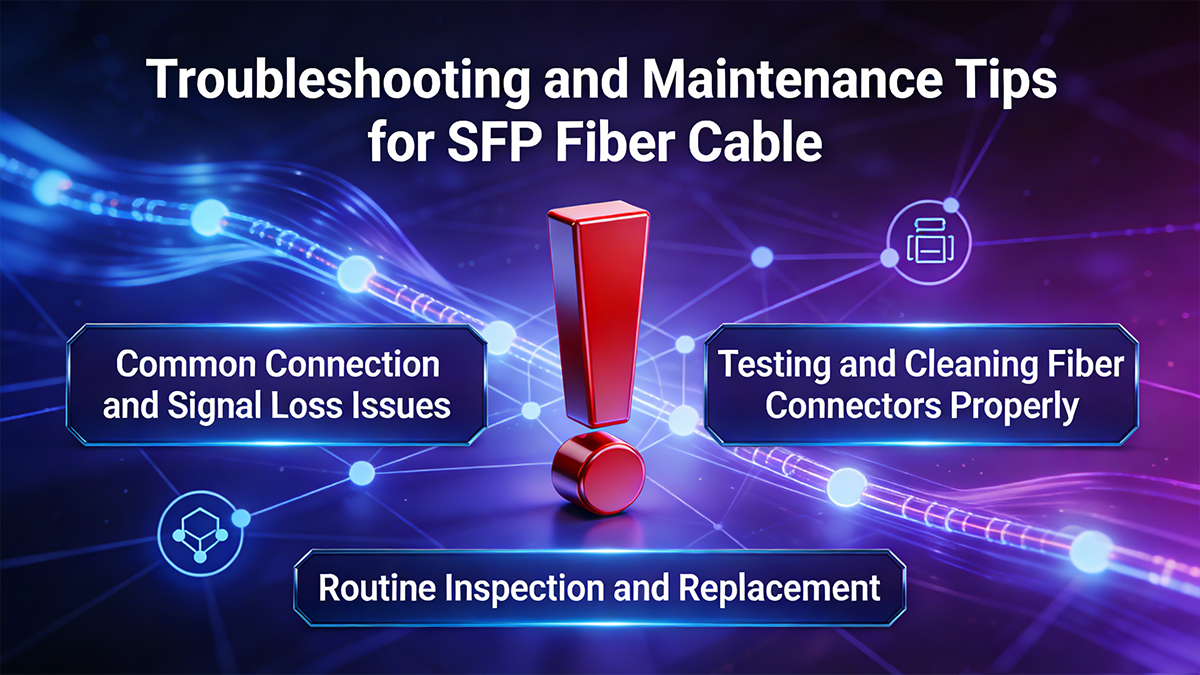 Troubleshooting and Maintenance Tips for SFP Fiber Cable