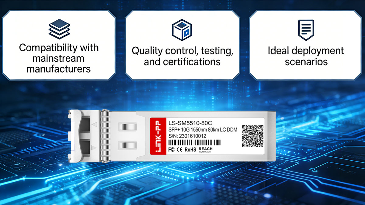 LINK-PP SFP+ 10G ZR Transceiver Solutions