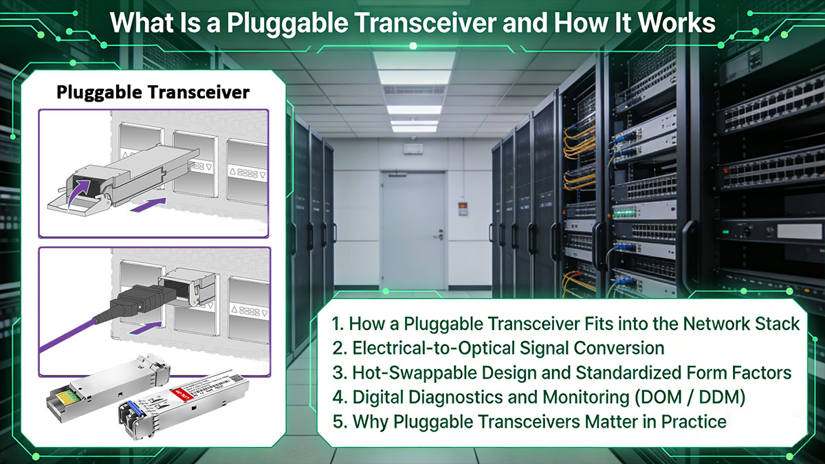 What Is a Pluggable Transceiver and How It Works