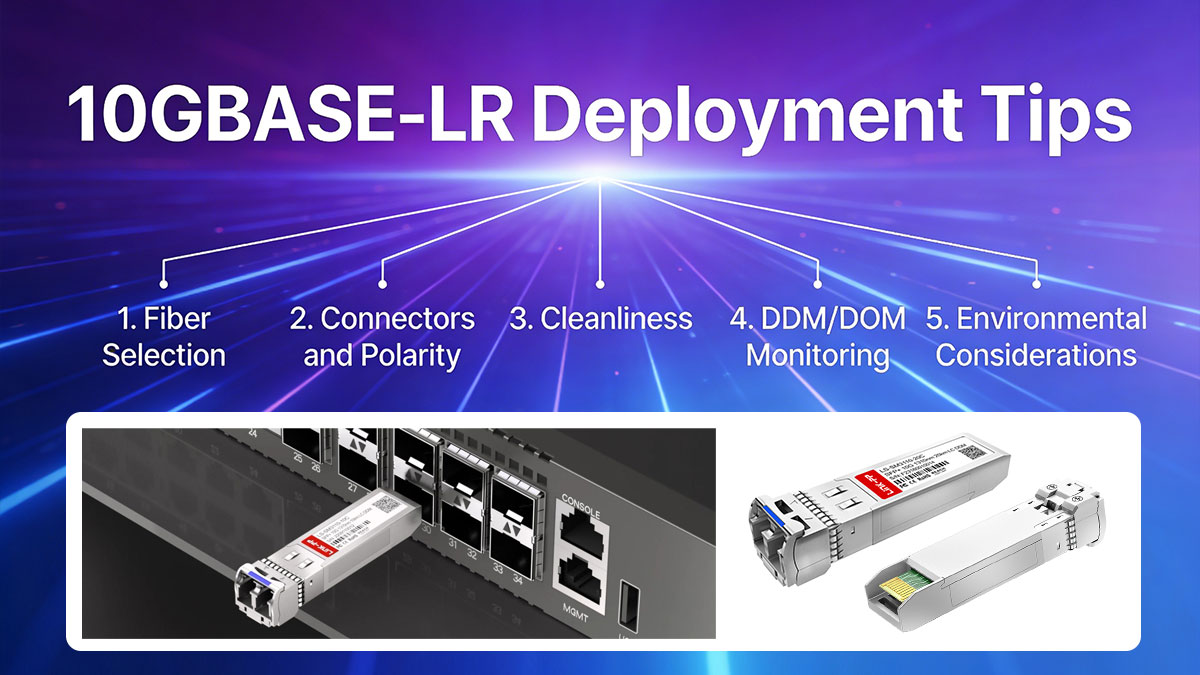 10GBASE-LR&nbsp;Deployment Tips: Fiber, Connectors, Cleanliness, and DDM Checks