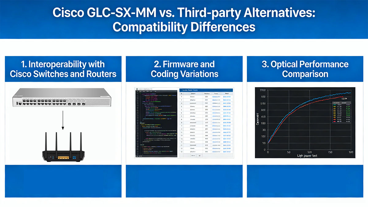 Cisco GLC-SX-MM vs. Third-party Alternatives Compatibility Differences