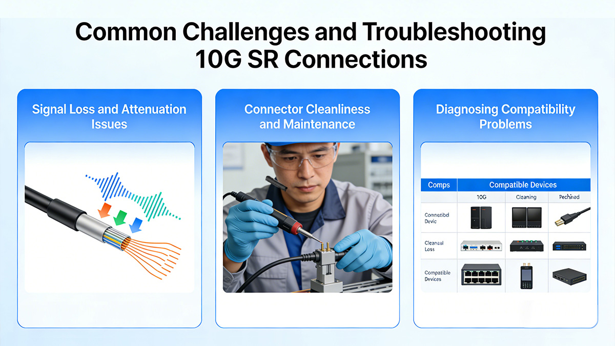 Common Challenges and Troubleshooting 10G SR Connections