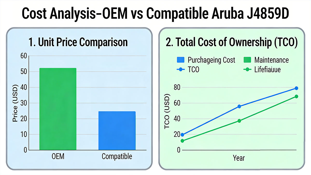 OEM vs Compatible Aruba J4859D