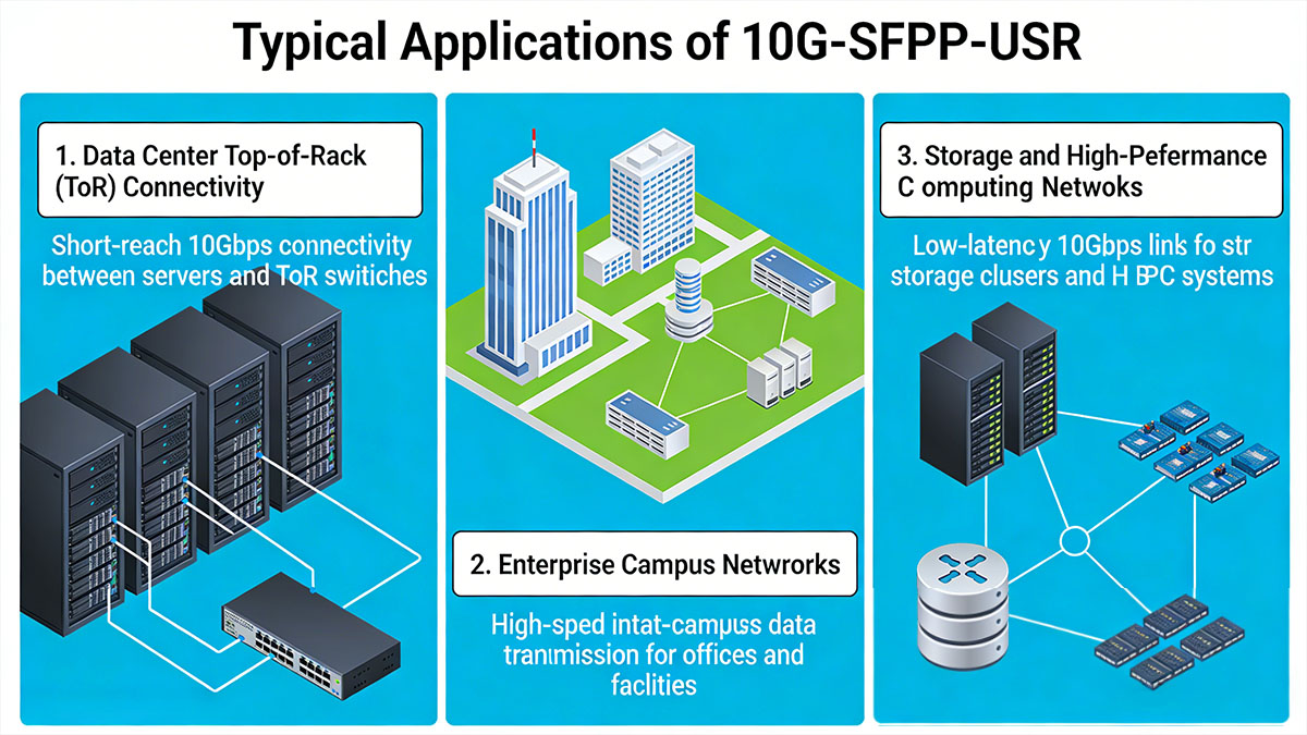 Typical Applications of 10G-SFPP-USR