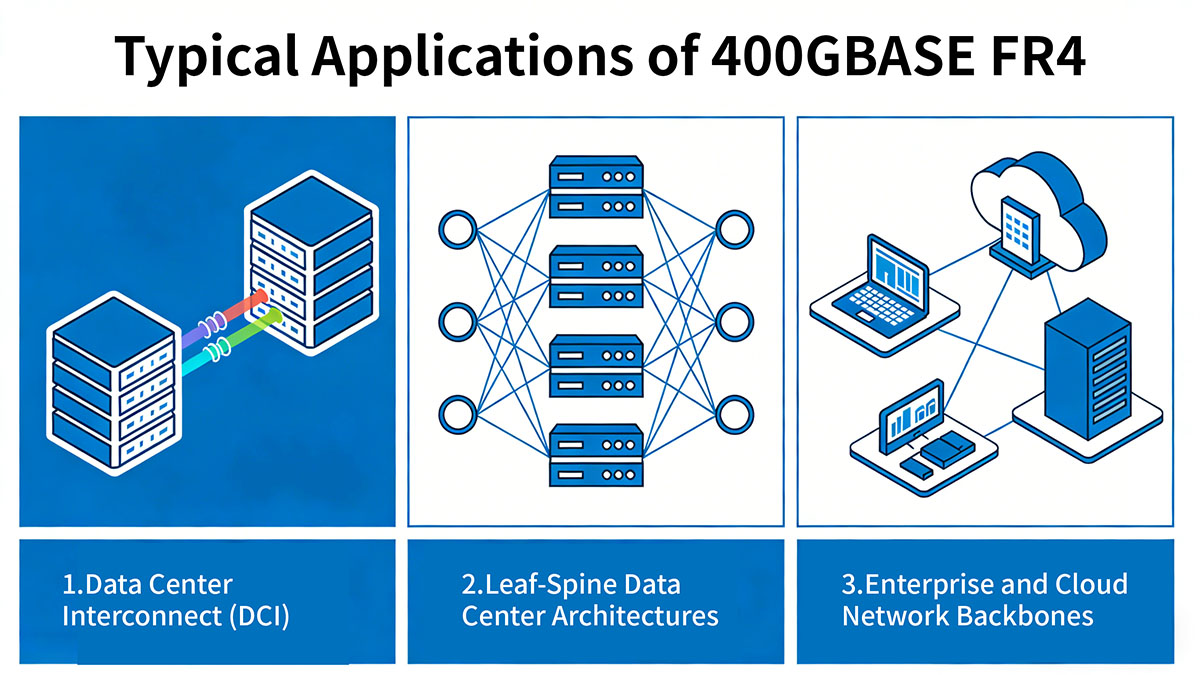 Typical Applications of 400GBASE FR4