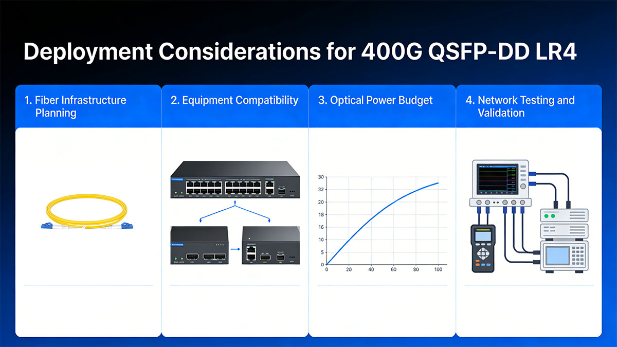 Deployment Considerations for 400G QSFP-DD LR4