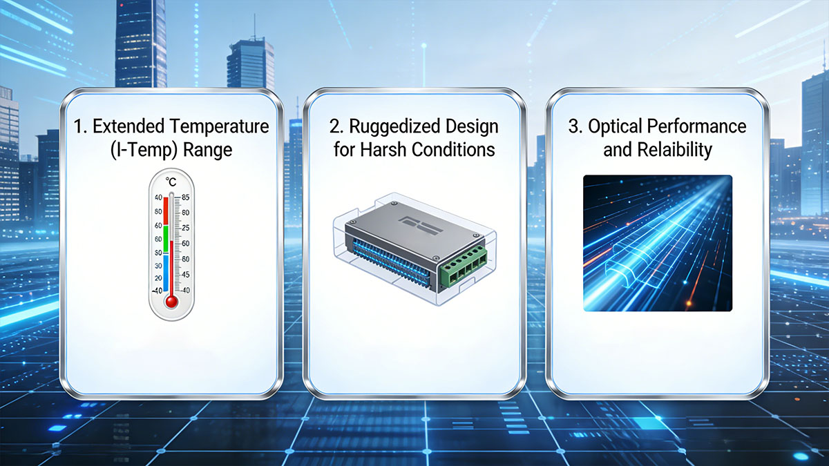 Key Features of Industrial-Grade 100FX SFP Modules